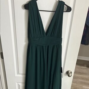 Lulu's Deep Green Maxi Dress
